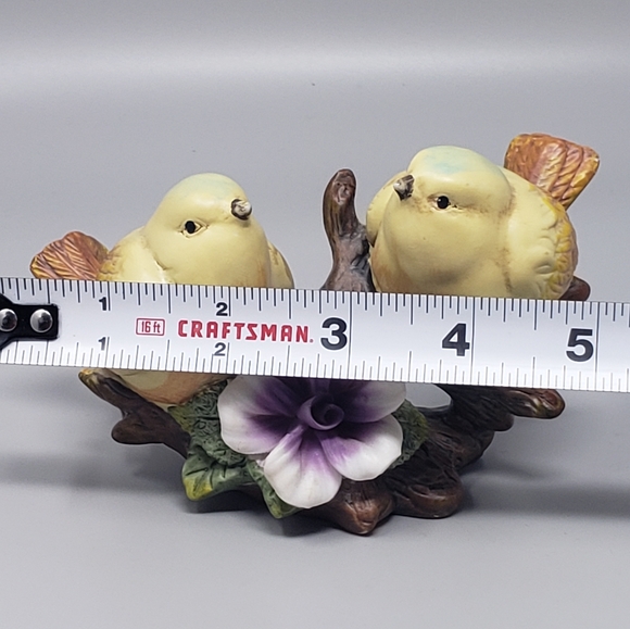 Vintage Yellow Birds On Tree Branch Figurine - Picture 11 of 13